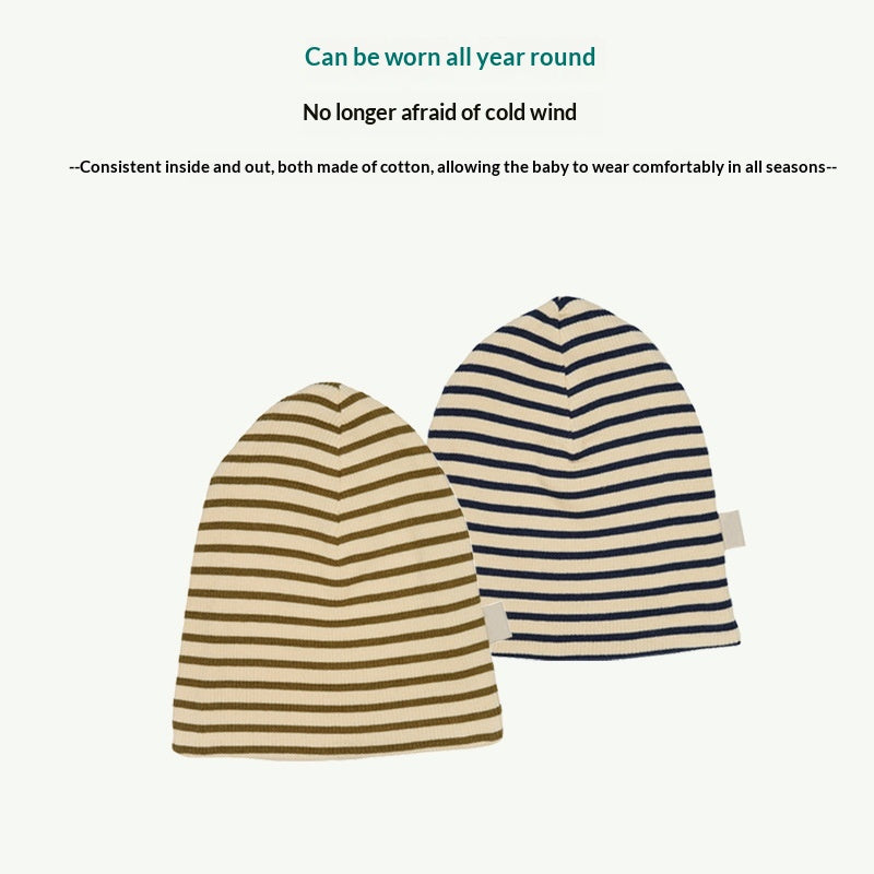 Chapeau chaud imprimé coton bébé