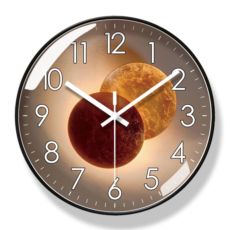 Salon American Light Luxury Bruitless Clock