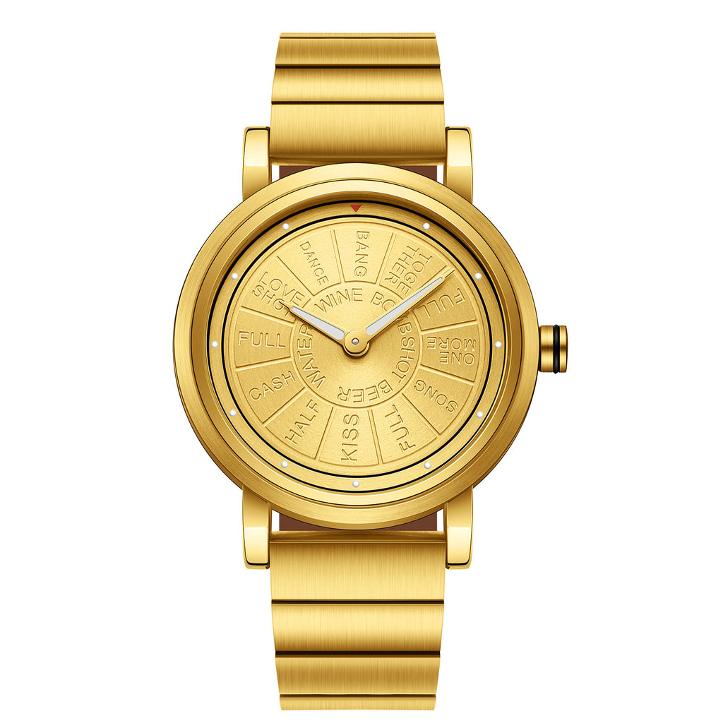 Montre de tendance de ceinture en acier Quartz