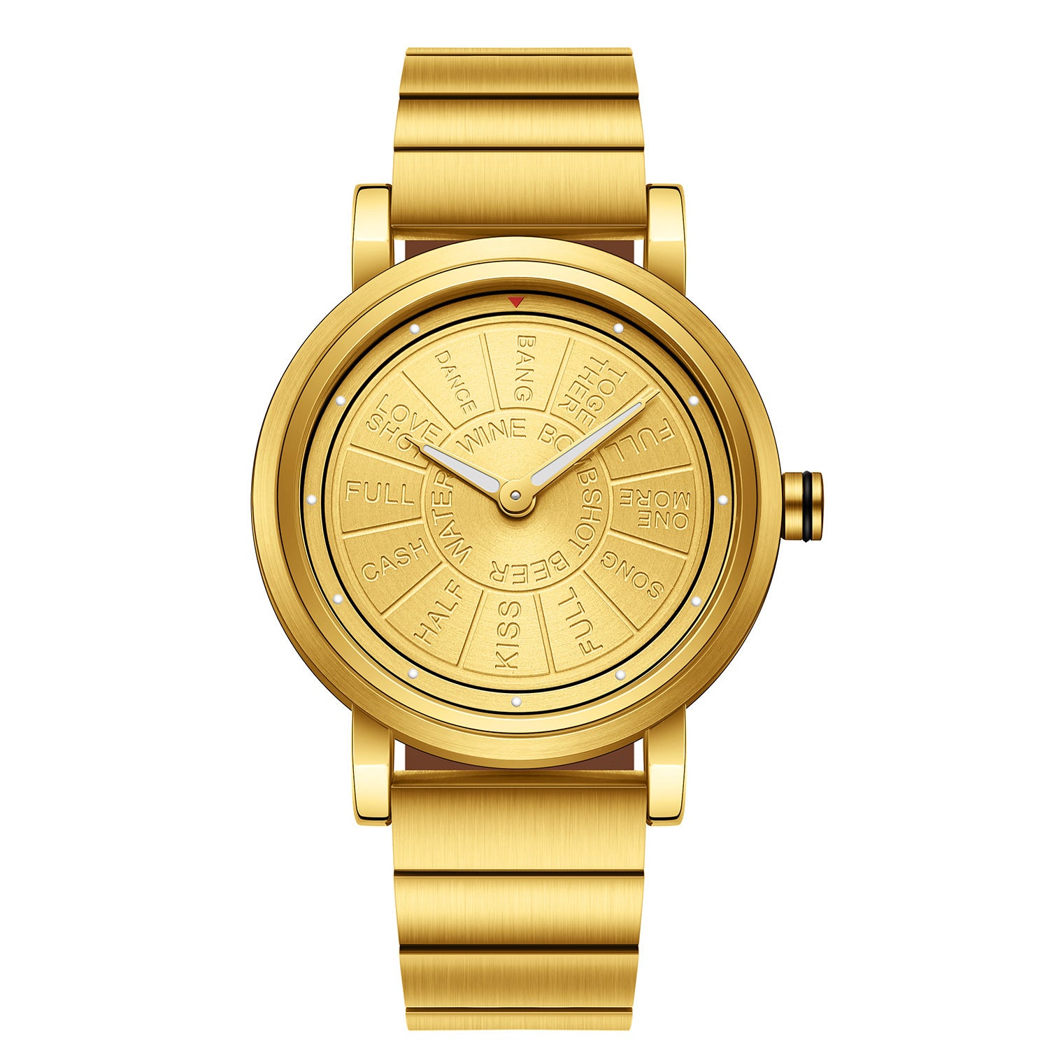Montre de tendance de ceinture en acier Quartz