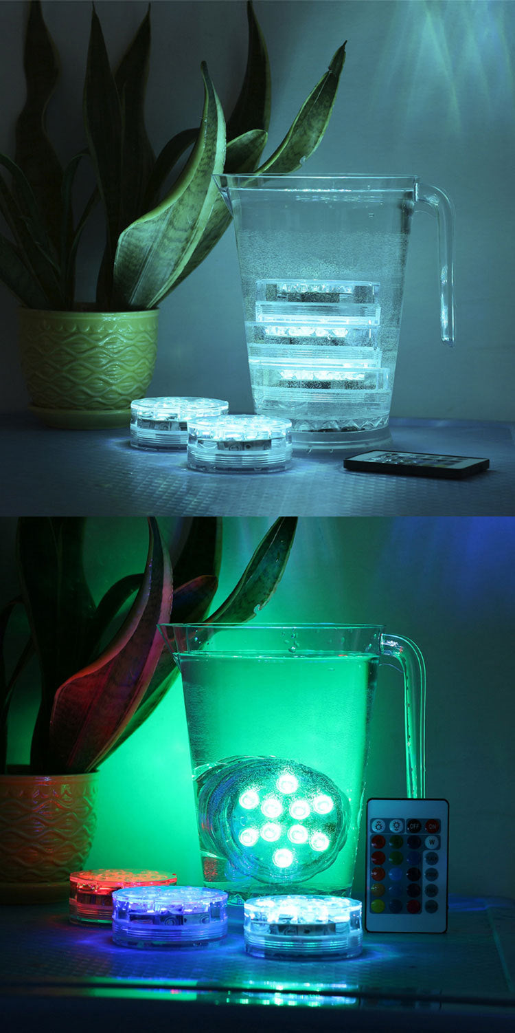 LED télécommande plongée lumière de bougie imperméable