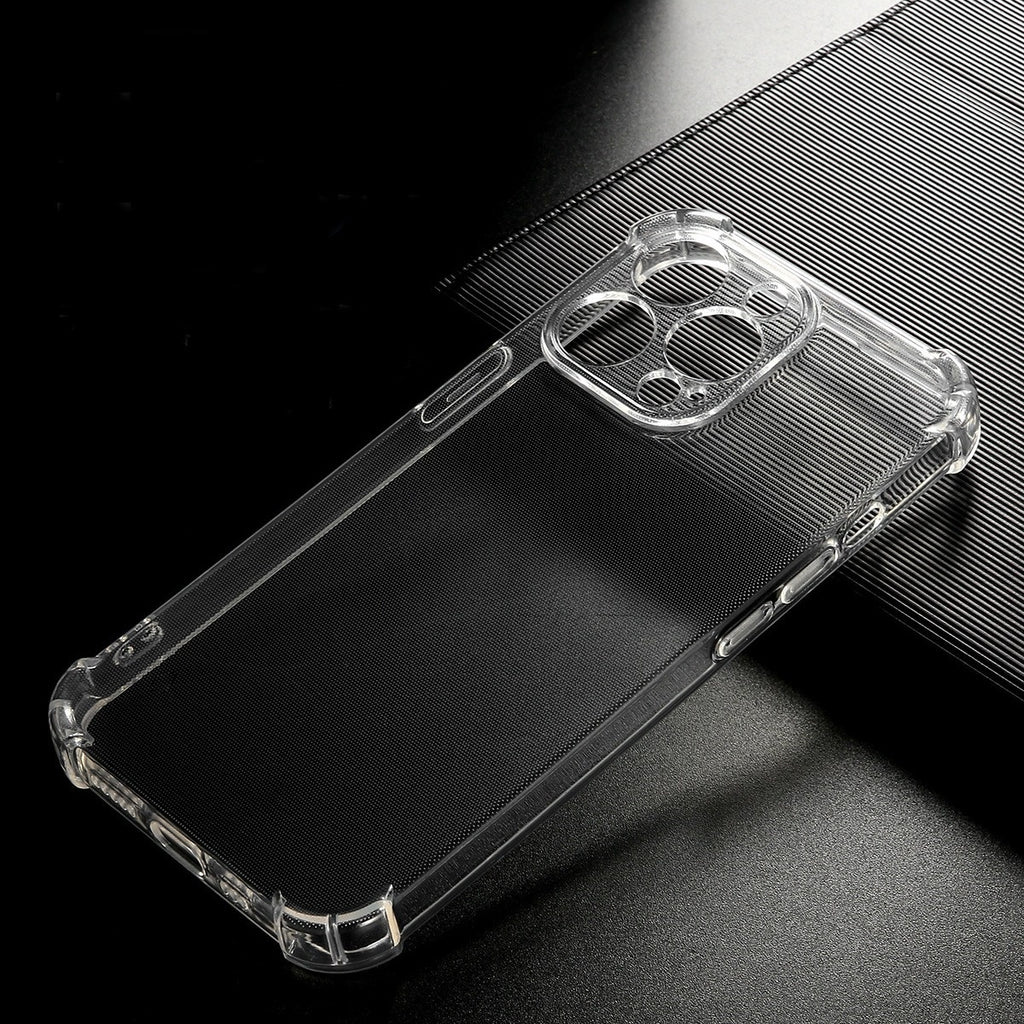 TPU transparent à trous précis Cas de téléphone airbag tout compris
