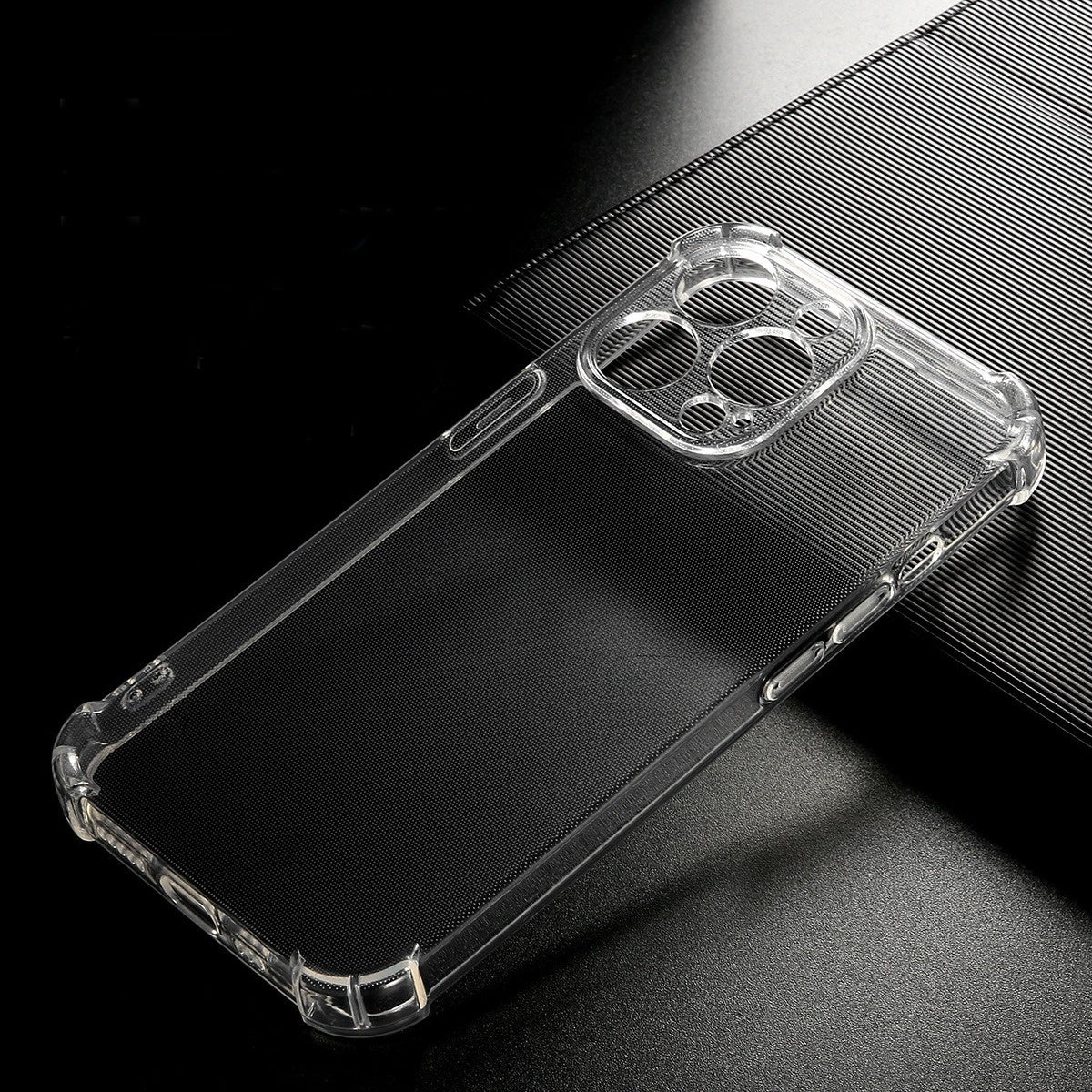 TPU transparent à trous précis Cas de téléphone airbag tout compris