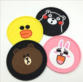 Cartoon brun ours voiture tapis anti-dérapant voiture de stockage tapis téléphone