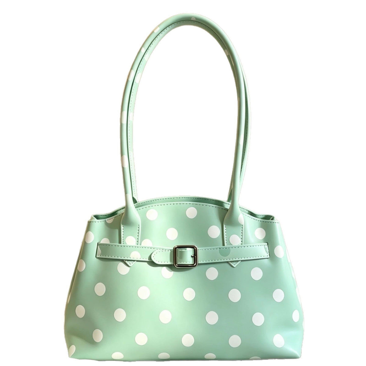 Sac à épaule transparent en jelly à grande capacité Polka-Dot