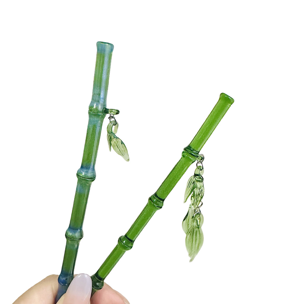 Étoile de nuit éternelle émaillée feuille de bambou épingle à cheveux