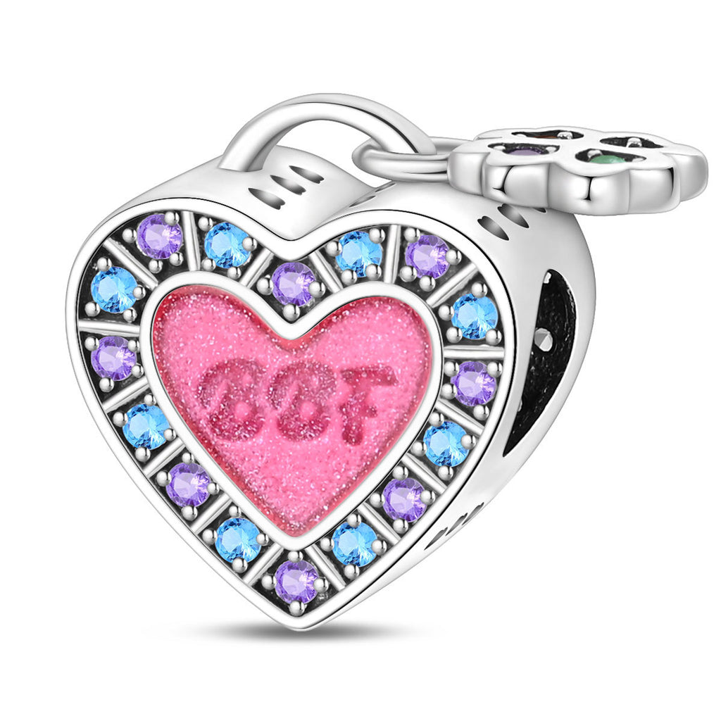 Bricolage Sœur Perle en forme de coeur Pendentif bijoux Accessoire