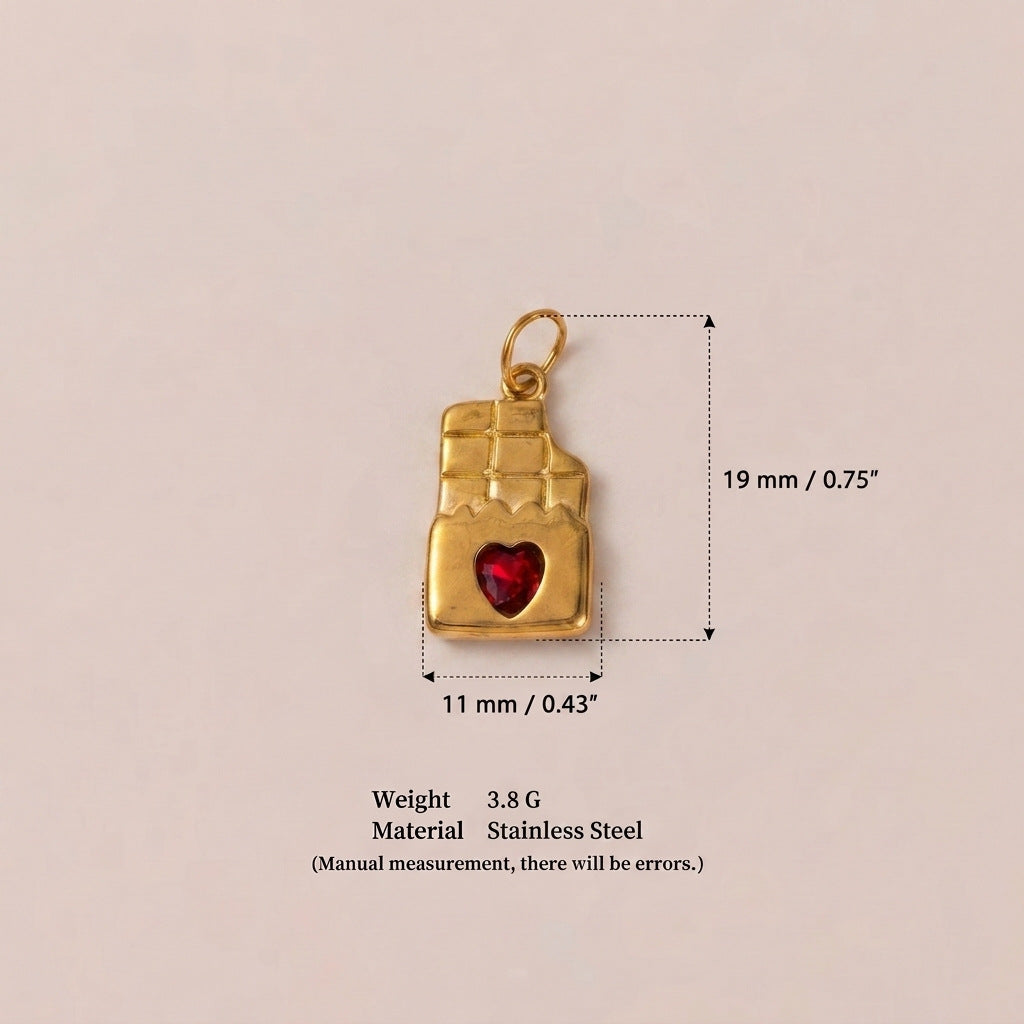 Accessoire pendentif géométrique en acier inoxydable