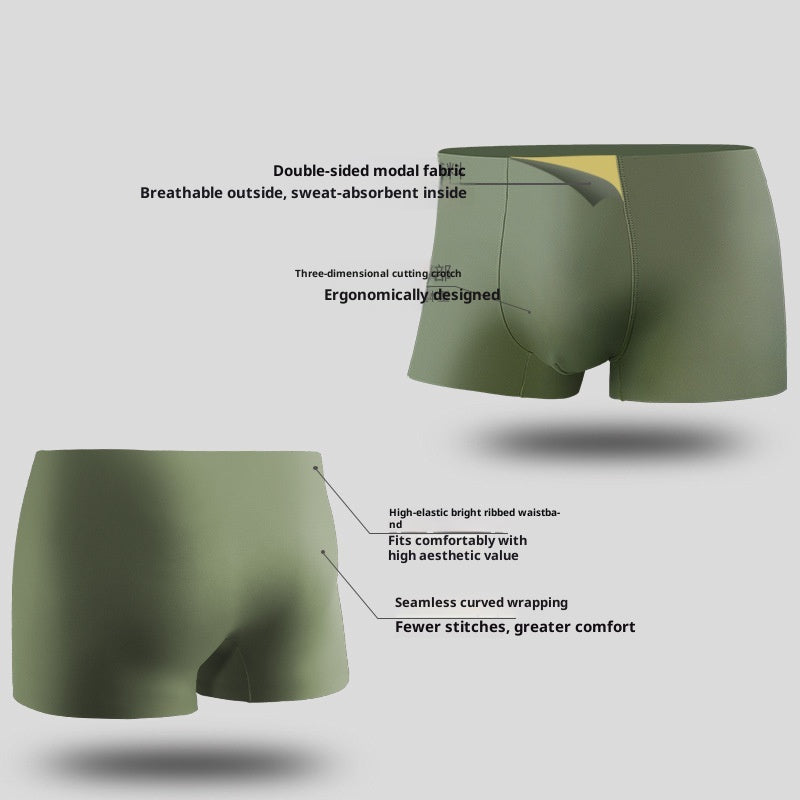 Modal Summer Thin Seamless Boxer Short sport respirant