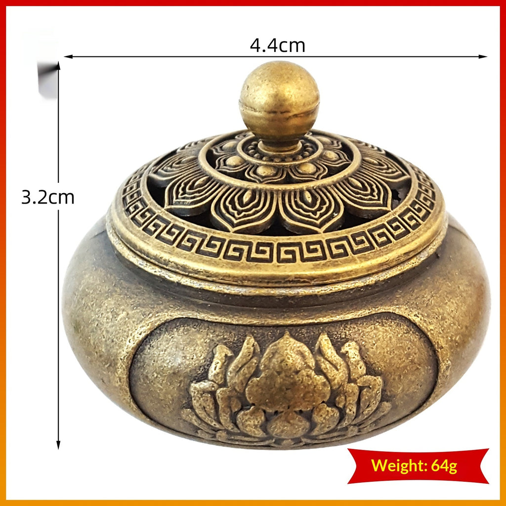 Brûleur d'encens d'inspiration zen Agarwood et Sandalwood avec dragon sculpté creux Et Phoenix