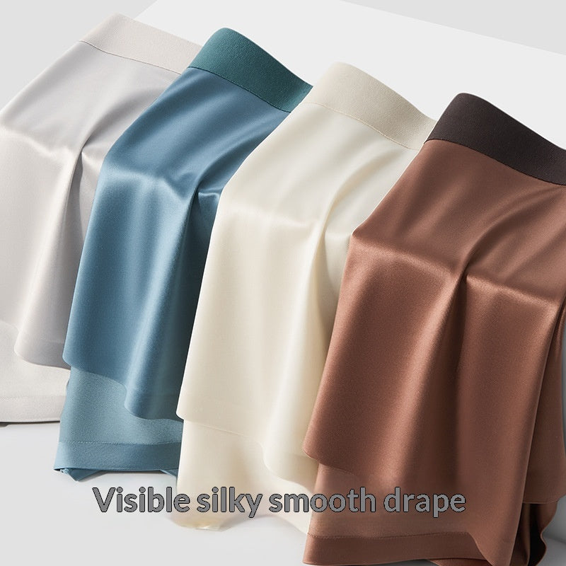 Boxer antibactérien pour hommes en soie satinée légère