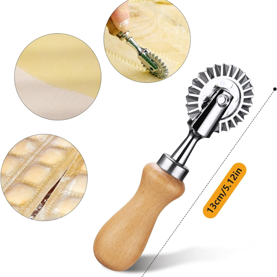Pâtisserie & Pâtes Cutter Roue - Ravioli fluted Crimper & Outil de pâte décorative
