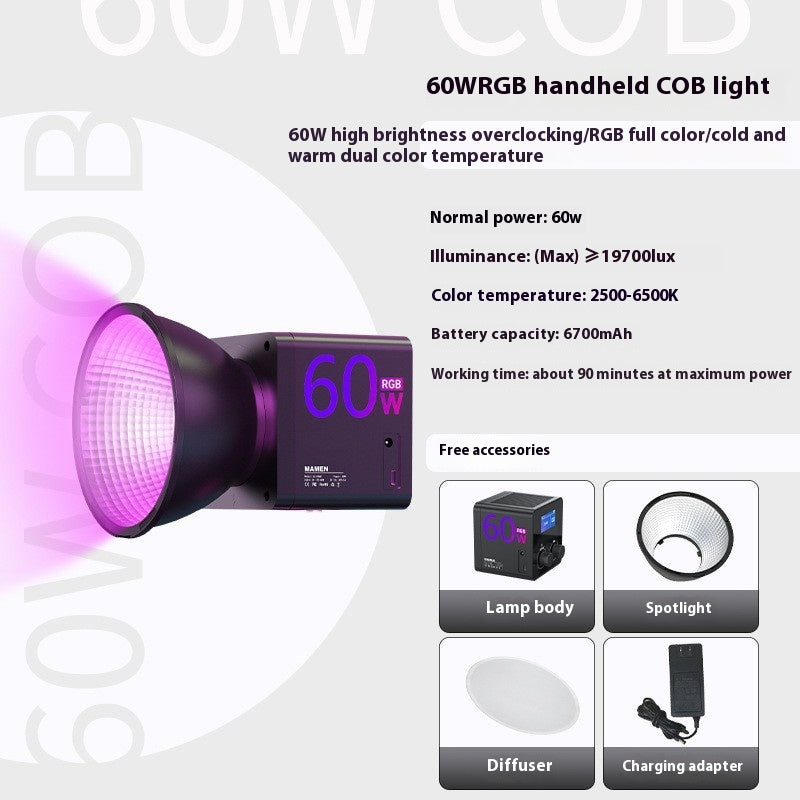 Mobile Outdoor Live Photography Lampe de remplissage portable