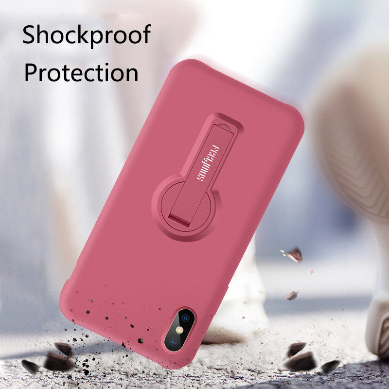 Vente anti-drop liquide stand téléphone mobile boîtier