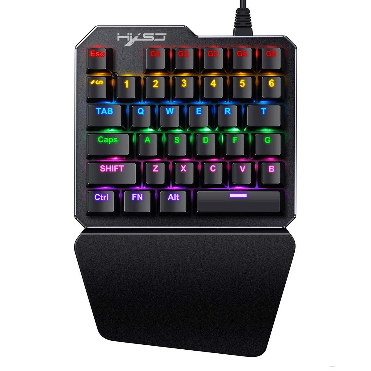 Mini clavier mécanique à une main avec 35 clés