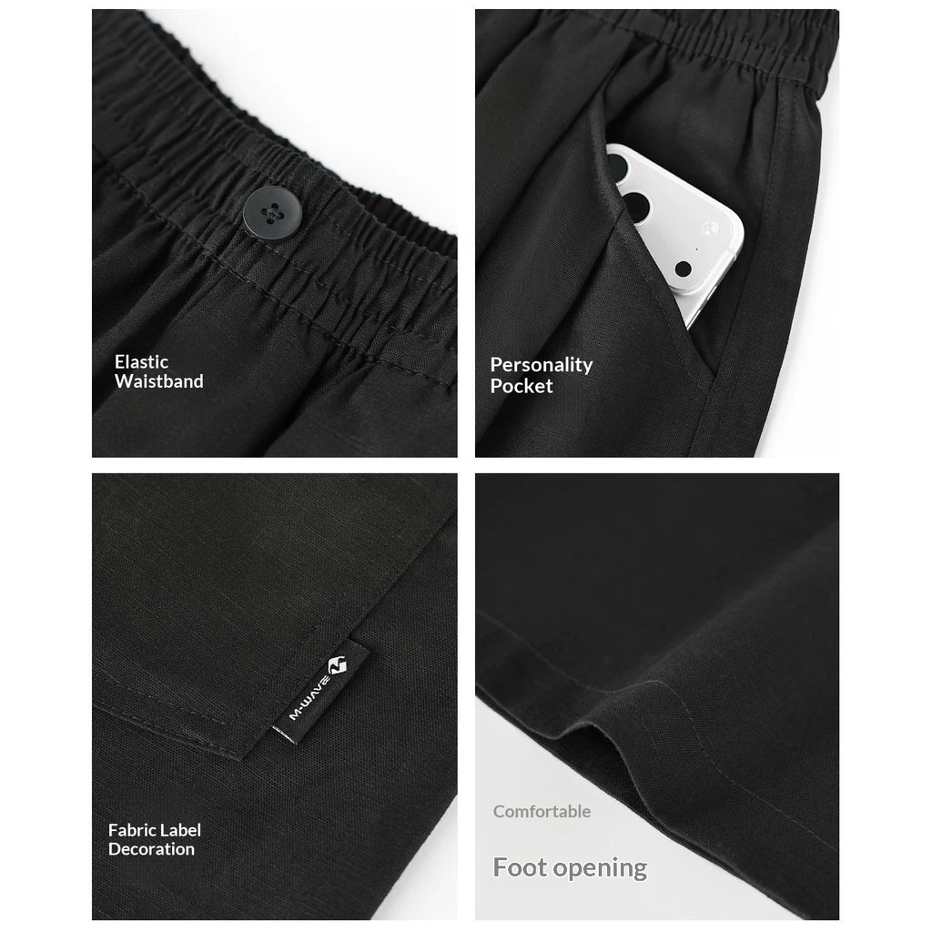 Pantalons occasionnels pour hommes légers d'été