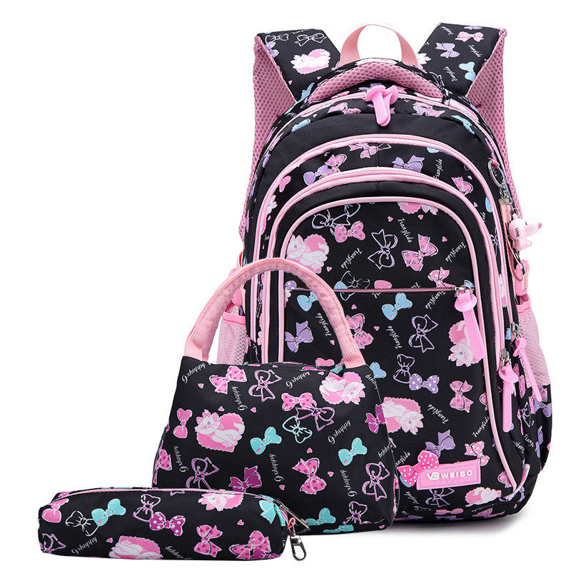 Ensemble trois-pièces de sac à dos léger et hydrofuge pour l'école primaire et secondaire