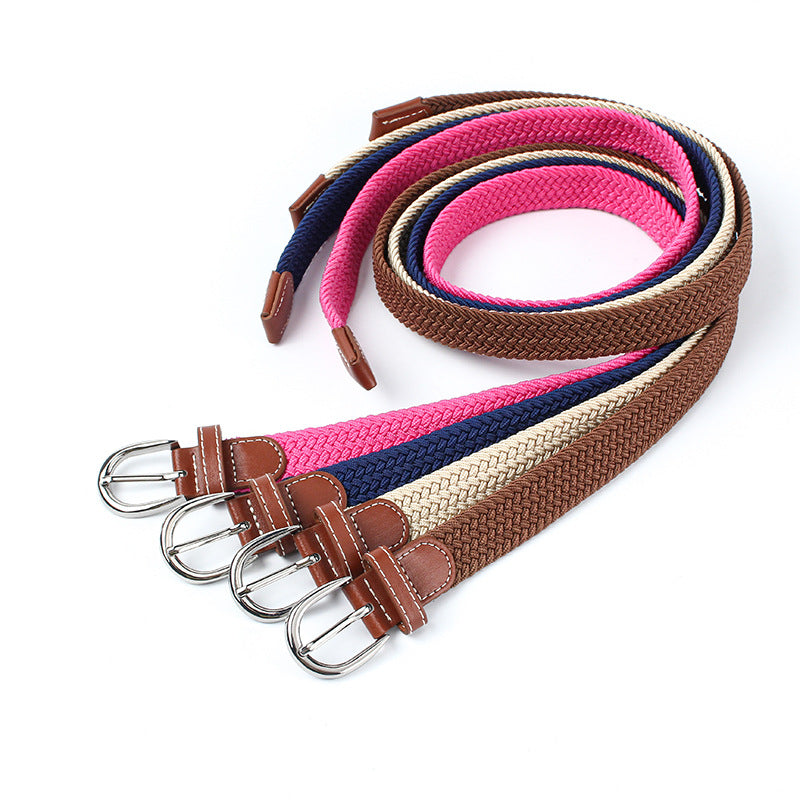 Toile étudiante jeune ceinture élastique tressée