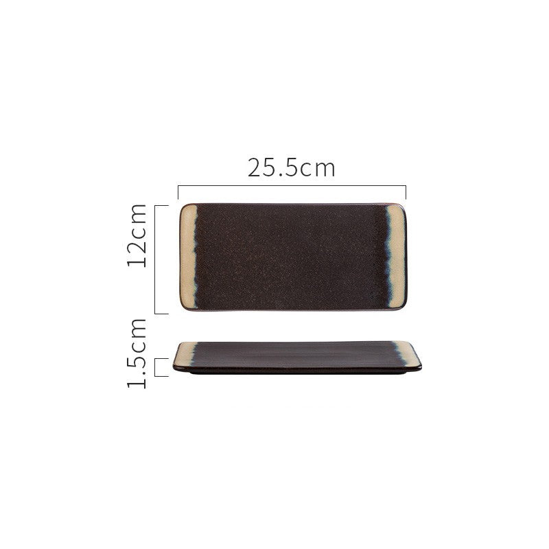 Céramique rectangulaire Sushi Platter japonais