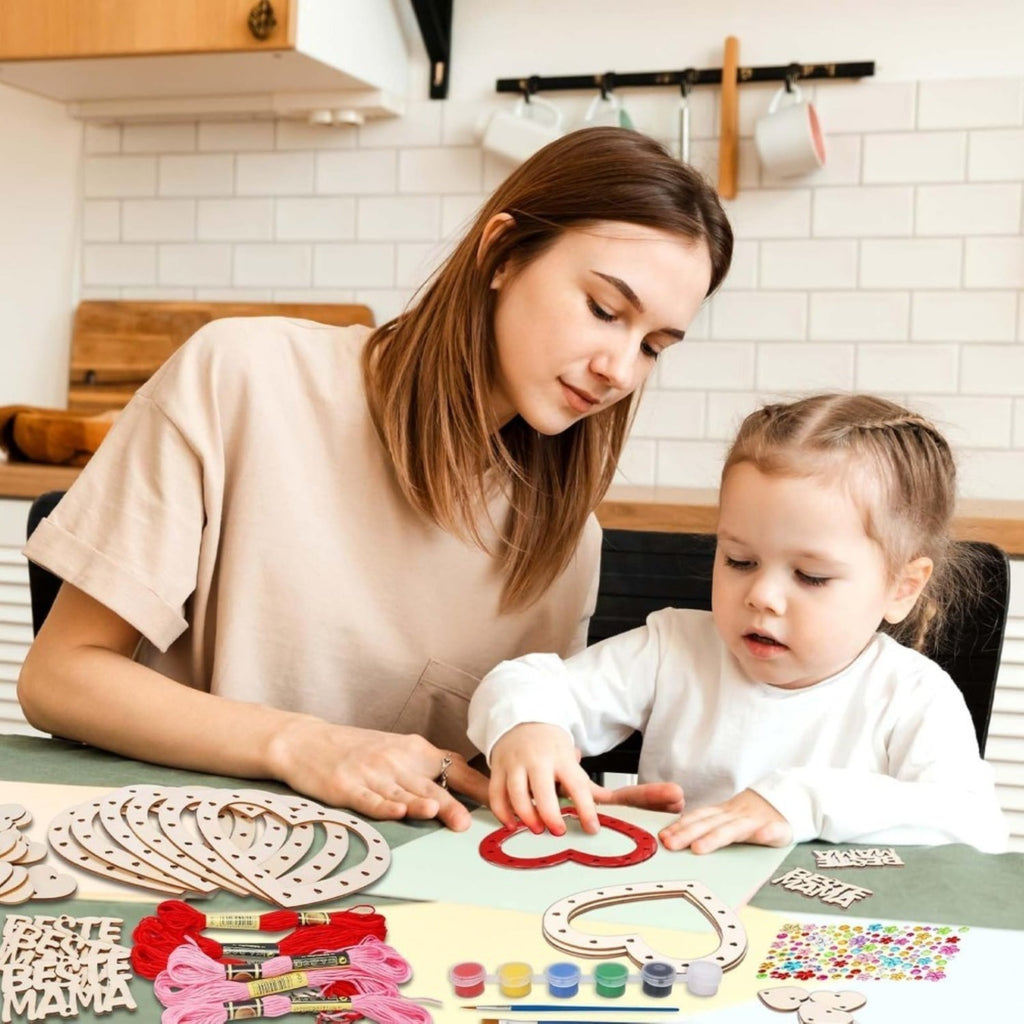 6 Sets of Heart Dreamcatcher Craft Kits pour les projets de bricolage