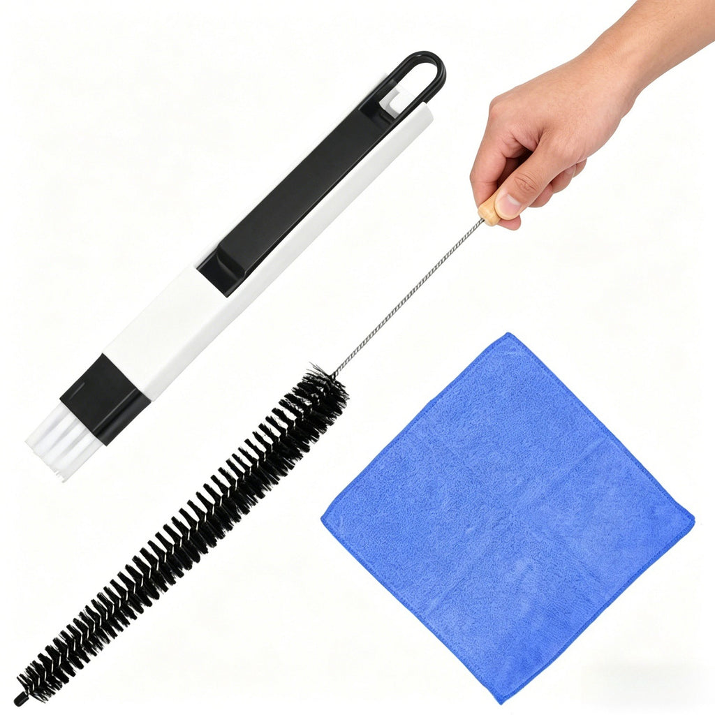 Ensemble de nettoyage de radiateur 3 pièces avec brosse à fente
