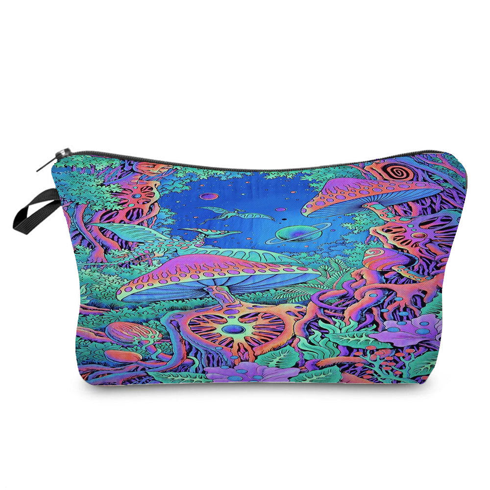 Fantasy Mushroom Pattern Mushroom Printing Sac cosmétique