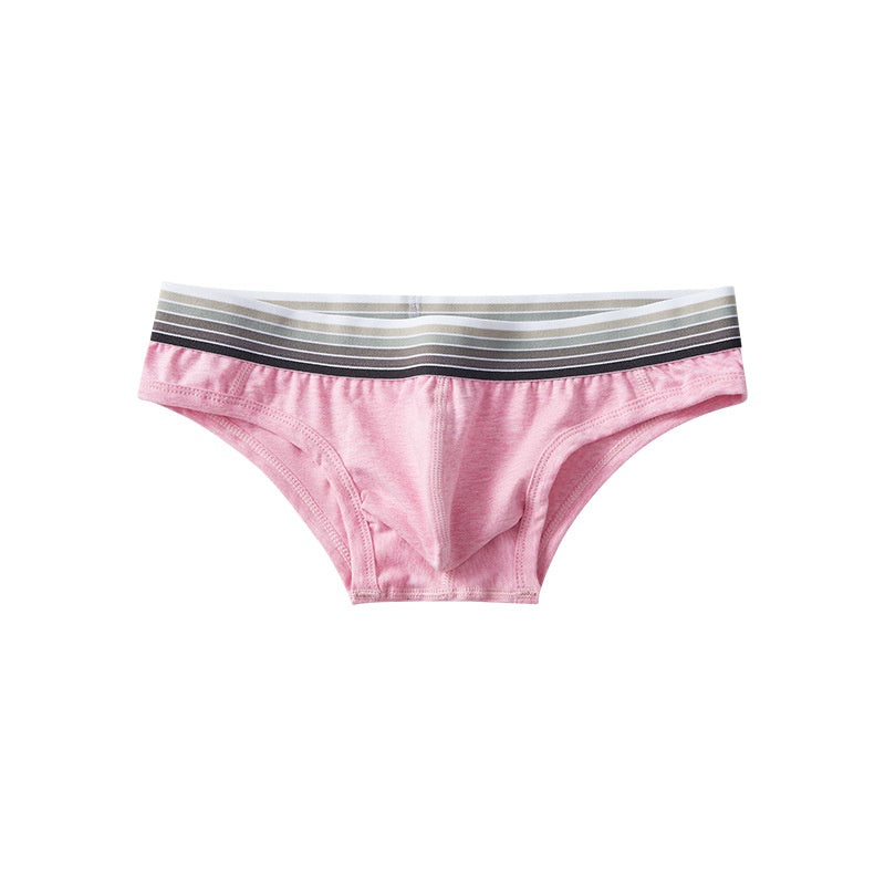 Sous-vêtements homme rose clair Basse taille Sexy Fashion Trend Coton Mince