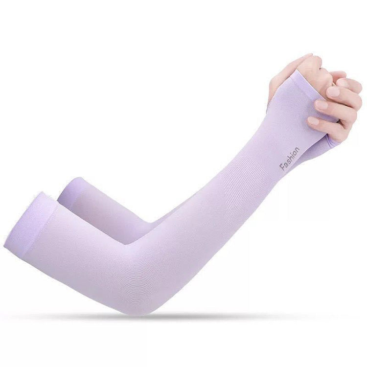 Unisex Cooling Ice Silk Sun Sleeves - Protection UV Bras mince Gardes pour le cyclisme extérieur