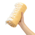 Tassel turc Polyester coton serviette de bain