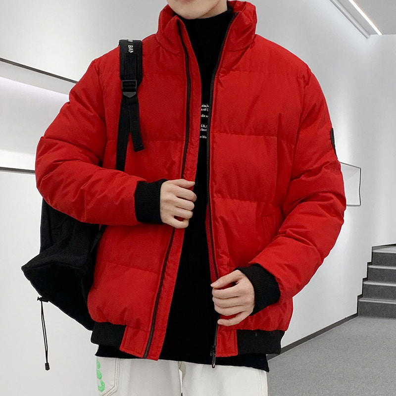 Épaisseur, chaud, simple veste rembourrée en coton pour les hommes