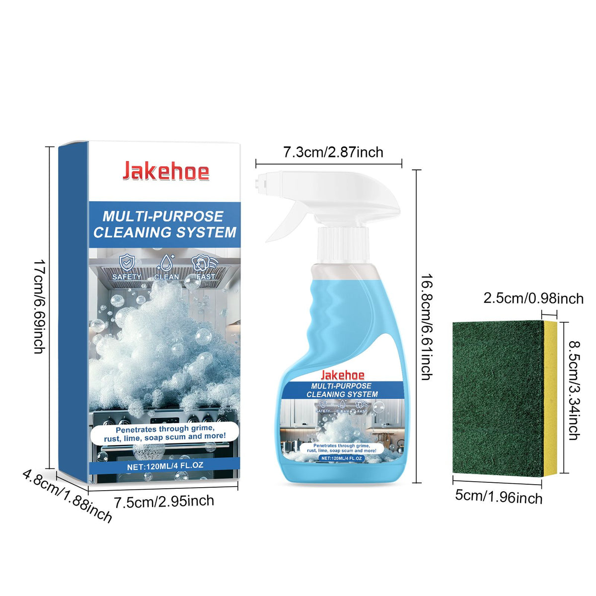 Kit de nettoyage de mousse multisurface JAKEHOE