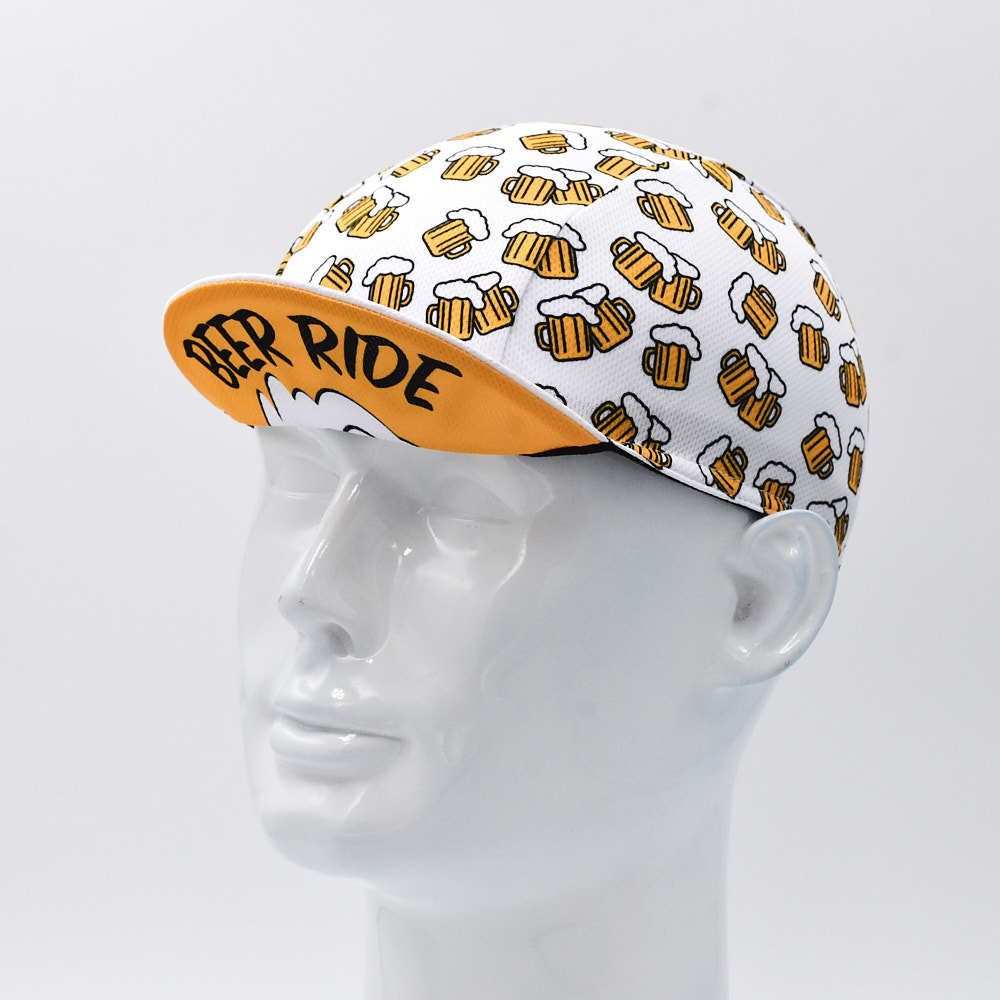 Casque à vélo avec un thème de bière