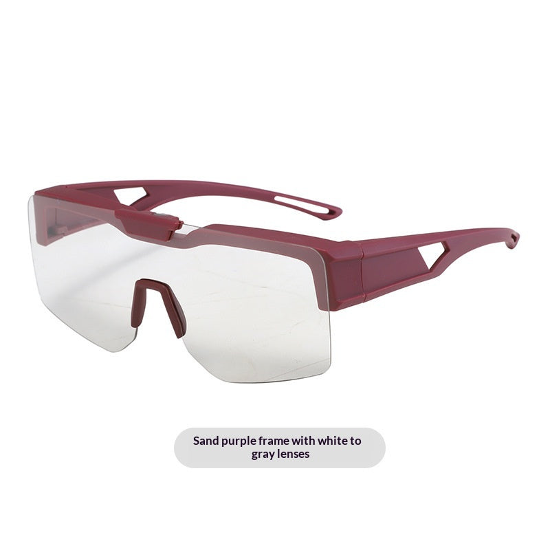 Lunettes de soleil polarisées à clip-on changeantes de couleur