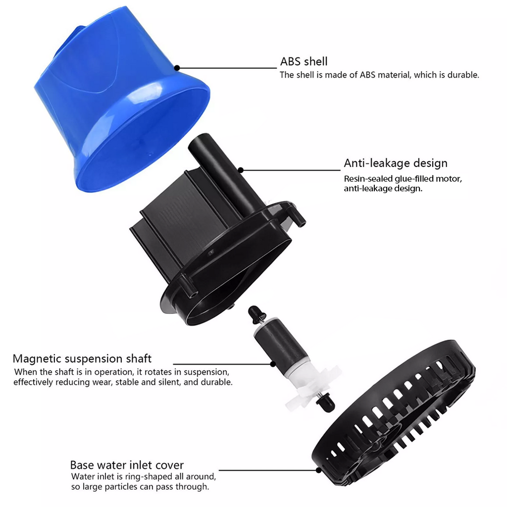 Eau submersible étang de 240V Aquarium réservoir de poisson Caractéristique de l'eau Fontaine-15W