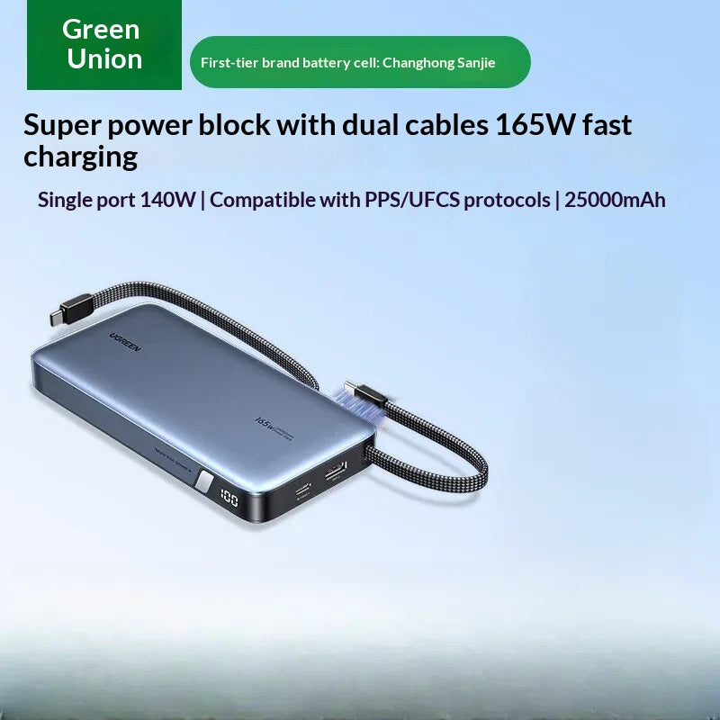 Banque de puissance Super UGREEN 67W avec câble USB-C intégré