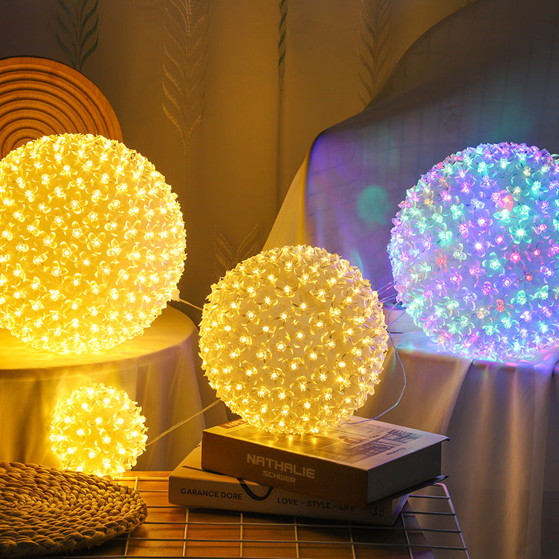 Lampe LED à grande boule d'ornement extérieur