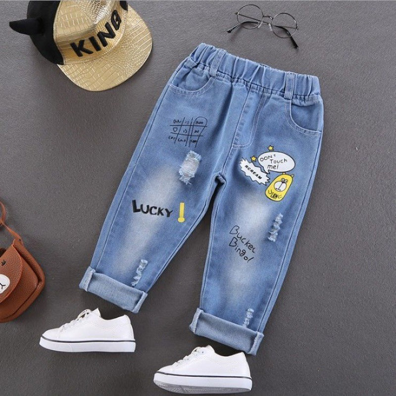 Imprimé Garçons Denim Long Tide Vente
