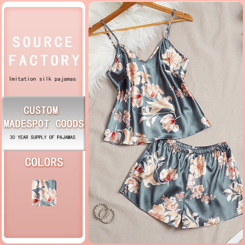 Femmes Casual Léger Tank Top et Shorts à deux pièces