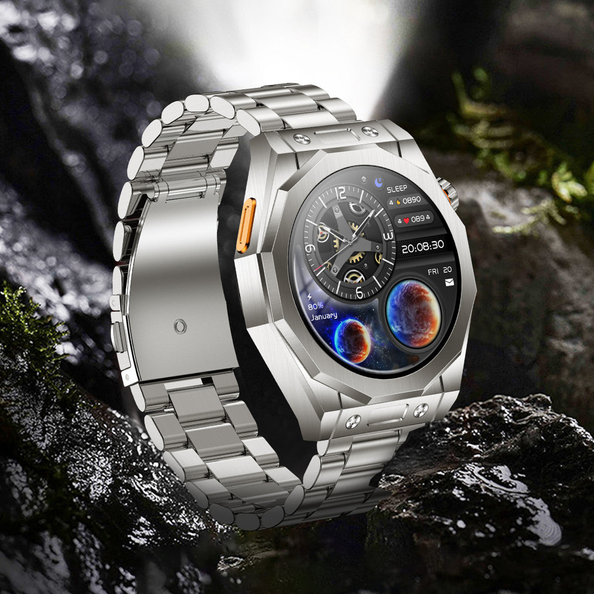 Taux réel de montre intelligente NFC Bracelet de sport de qualité trois bracelets
