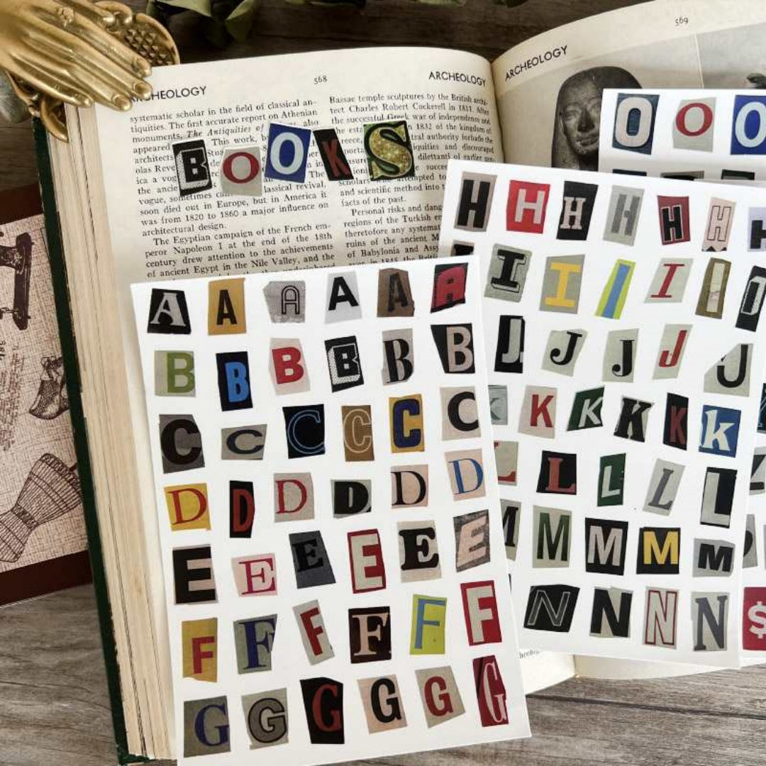 Stickers Anglais Lettres Et Nombres Symbole Etiquette Sticker Matière Décoration