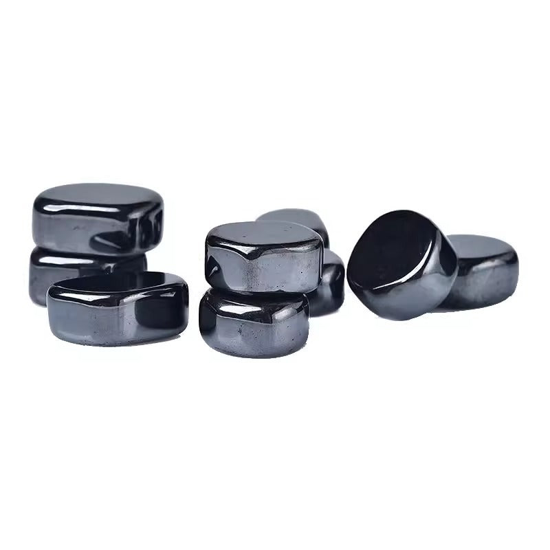 Ornements naturels en pierre brute d'hématite brésilienne