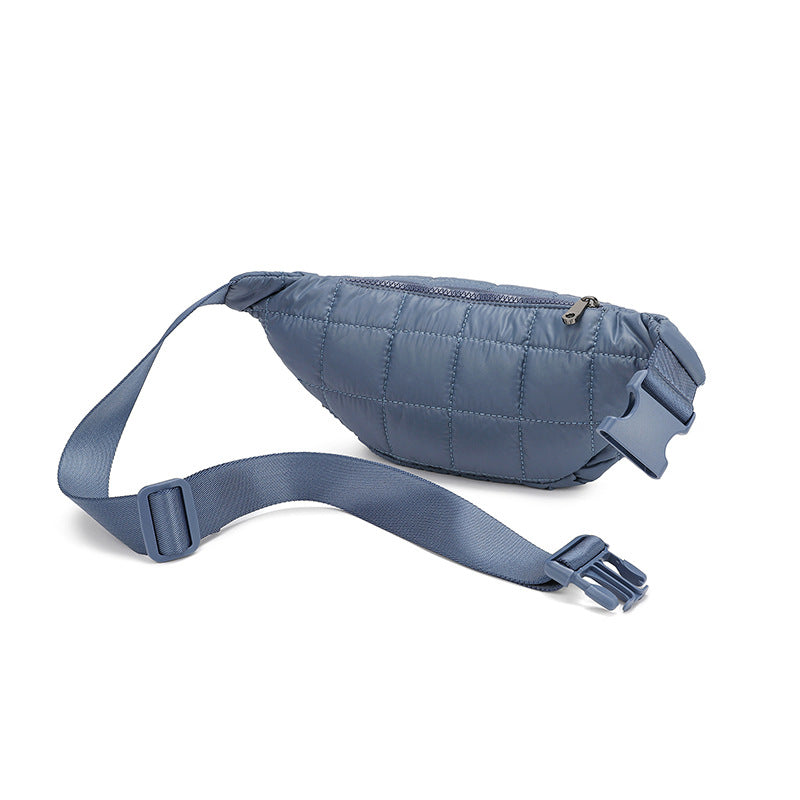 Sac de taille casual de couleur solide avec un motif diamanté