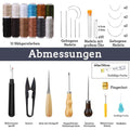 Kit de couture en cuir – Ensemble complet avec 25 aiguilles