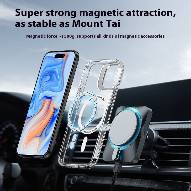 Cas de téléphone magnétique Qiahui Lentille magnétique Bracket invisible