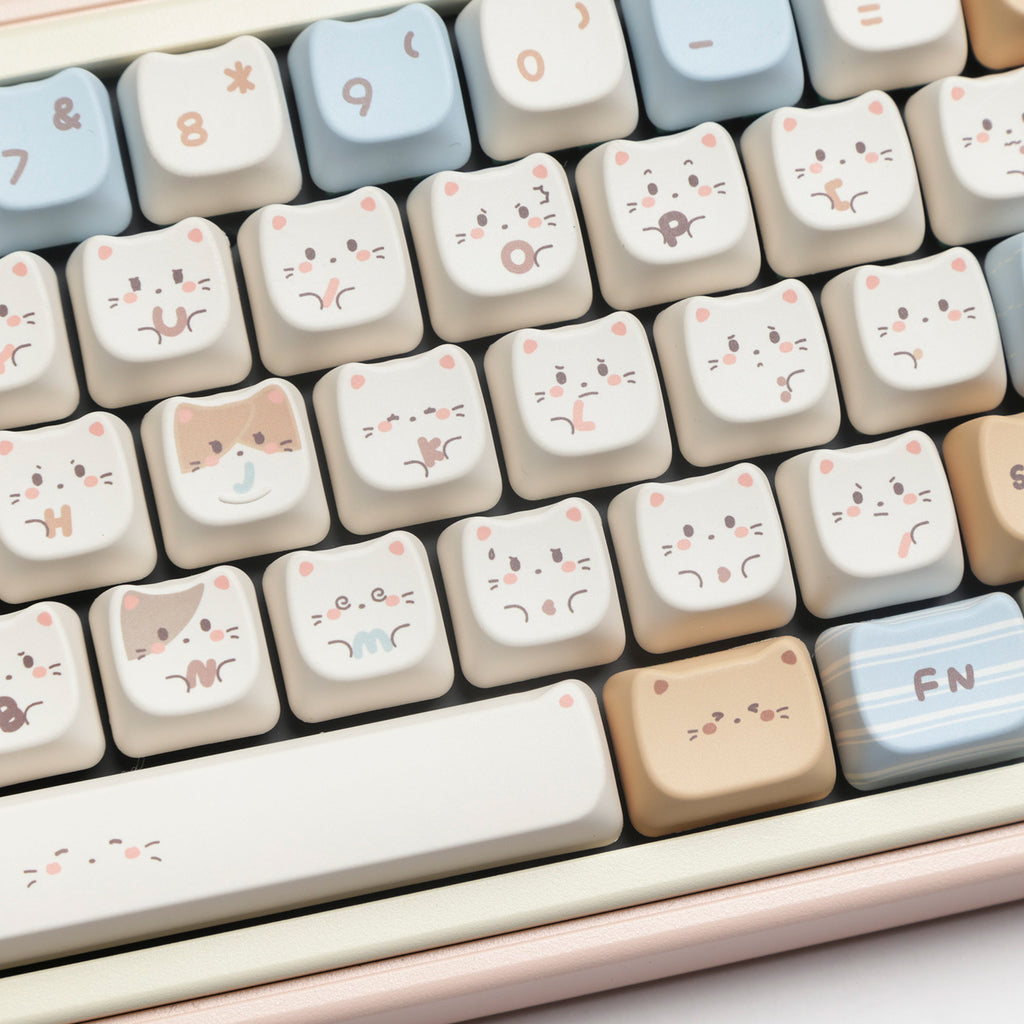 Full Set PBT Dye Sublimation Key Cap Ocean Salt Mars Space 7u Supplement