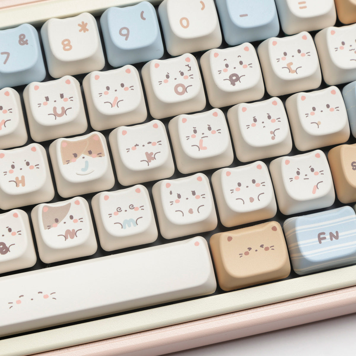 Full Set PBT Dye Sublimation Key Cap Ocean Salt Mars Space 7u Supplement