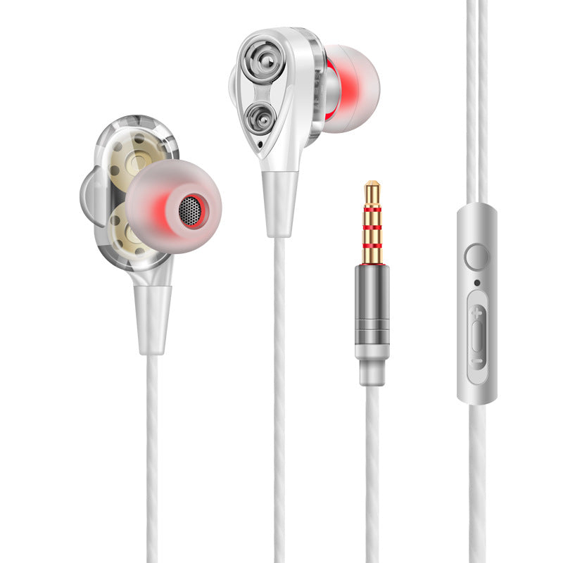 Casque Quad Core Dual Dynamic Metal Subwoofer
