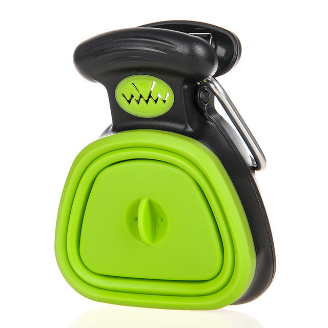 Chien Pet Travel Pooper pliable Scooper avec 1 rouleau de sacs décomposables Poop Scoop Clean Pick