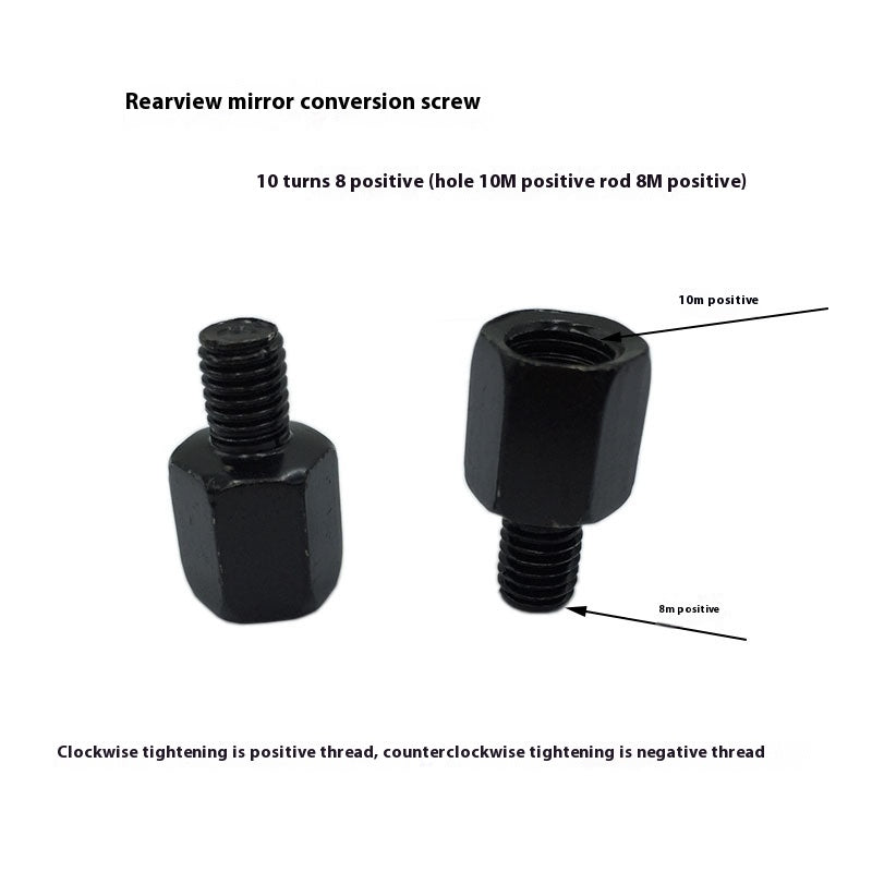 Rétroviseur de moto miroir de connexion vis