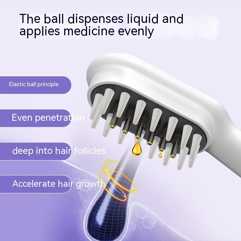 Scalp Medicine Feeder Care Massage Bleu Lumière Rouge Lumière Cheveux Croissance Tonic Import Comb